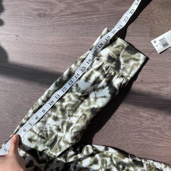 INC International Concepts Print Cropped Button-Down Shirt with Front Knot - Picture 8 of 13